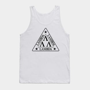 Lambda Lambda Lambda Fraternity Tee BLK LOGO Tank Top